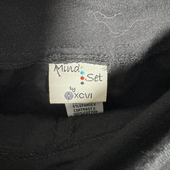 XCVI womens black wide leg pants crochet detail size XL Pull on Mind Set - Picture 7 of 10